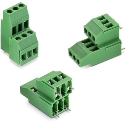 Wurth Elektronik 2338 Series PCB Terminal Block, 2-Contact, 10mm Pitch, Through Hole Mount, 1-Row, Solder Termination