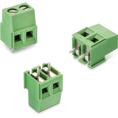 Wurth Elektronik 2167 Series PCB Terminal Block, 6-Contact, 5mm Pitch, Through Hole Mount, 1-Row, Solder Termination