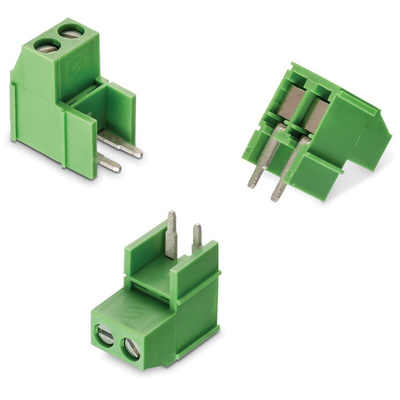 Wurth Elektronik 2527 Series PCB Terminal Block, 3-Contact, 5mm Pitch, PCB Mount, 1-Row, Solder Termination