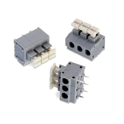 Wurth Elektronik 411B Series PCB Terminal Block, 12-Contact, 5mm Pitch, PCB Mount, 1-Row, Solder Termination