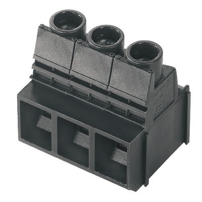 Weidmuller LUP Series PCB Terminal Block, 3-Contact, 10.16mm Pitch, PCB Mount, 1-Row