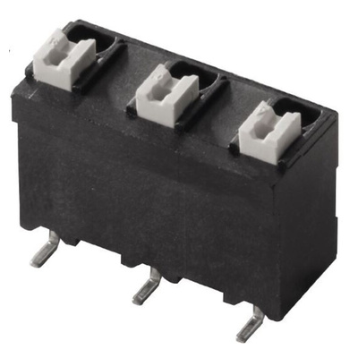 Weidmuller LSF Series PCB Terminal Block, 4-Contact, 7.5mm Pitch, Surface Mount, 1-Row