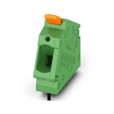 Phoenix Contact PCB Terminal Block, 1-Contact, 5mm Pitch, Through Hole Mount, 1-Row