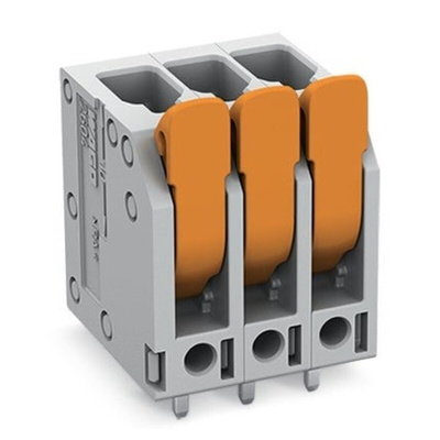 Wago PCB Terminal Block, 5-Contact, 5mm Pitch, Through Hole Mount, 1-Row