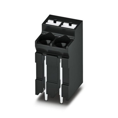 Phoenix Contact 0 P26, 5/ 2-V-5, SPT-THR 2 Series PCB Terminal Block, 2-Contact, 5mm Pitch, Through Hole Mount, 1-Row,