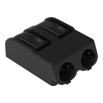 Wago 2061 Series PCB Terminal Block, 2-Contact, 6mm Pitch, PCB Mount, 1-Row, Cage Clamp Termination
