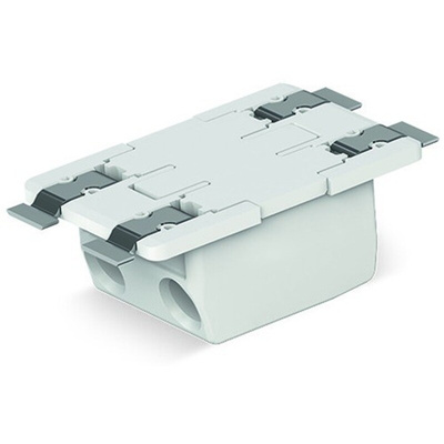 Wago 2070 Series PCB Terminal Block, 2-Contact, 6.5mm Pitch, Surface Mount, 1-Row, Push-In Cage Clamp Termination