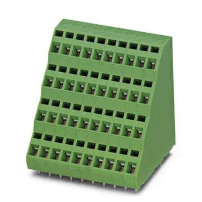 Phoenix Contact ZFK4DSA 1.5-5.08-32 Series PCB Terminal Block, 32-Contact, 5.08mm Pitch, Through Hole Mount, Spring
