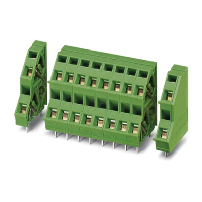 Phoenix Contact ZFKKDSA 1.5C-5.0- 4 Series PCB Terminal Block, 4-Contact, 5mm Pitch, Through Hole Mount, Spring Cage