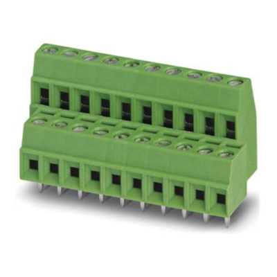Phoenix Contact MKDS 1/13-3.5 Series PCB Terminal Block, 13-Contact, 3.5mm Pitch, Through Hole Mount, Screw Termination