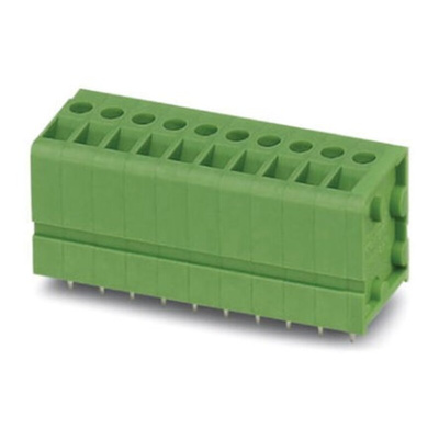 Phoenix Contact MKDSN 2.5/17-5.08 Series PCB Terminal Block, 17-Contact, 5.08mm Pitch, Through Hole Mount, Screw