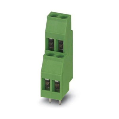 Phoenix Contact MKKDSN 1.5/10-5.08 Series PCB Terminal Block, 10-Contact, 5.08mm Pitch, Through Hole Mount, Screw