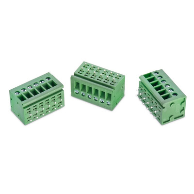 Wurth Elektronik 126B Series PCB Terminal Block, 8-Contact, 5mm Pitch, Through Hole Mount, 1-Row, Solder Termination