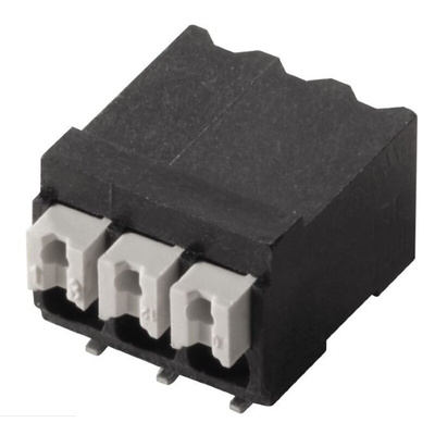 Weidmuller LSF Series PCB Terminal Block, 2-Contact, 3.5mm Pitch, Surface Mount, 1-Row