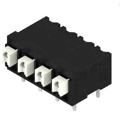 Weidmuller LSF Series PCB Terminal Block, 4-Contact, 5.08mm Pitch, Surface Mount, 1-Row