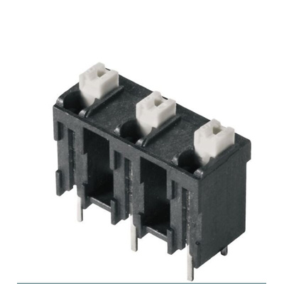 Weidmuller LSF Series PCB Terminal Block, 3-Contact, 7.62mm Pitch, Surface Mount, 1-Row