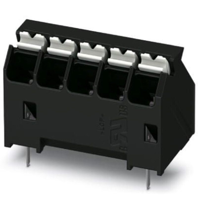 Phoenix Contact SPTA-THR Series PCB Terminal Block, 5-Contact, 3.81mm Pitch, Through Hole Mount, 1-Row