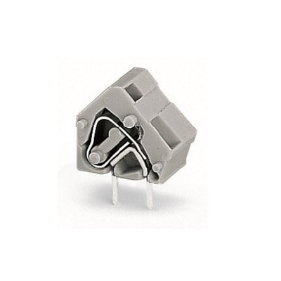 Wago PCB Terminal Block, 1-Contact, 10/10.16mm Pitch, Through Hole Mount, 1-Row