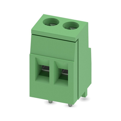 Phoenix Contact MKDS Series PCB Terminal Block, 2-Contact, 5.08mm Pitch, Through Hole Mount, 1-Row, Screw Termination