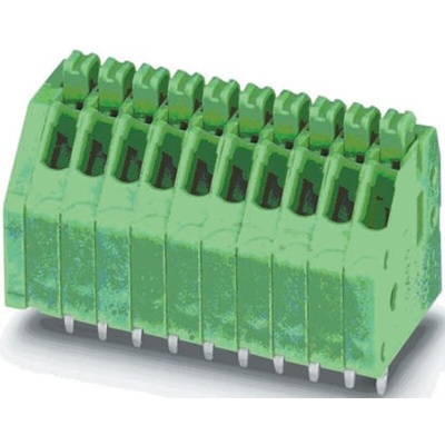 Phoenix Contact PTSA 0.5/11-2.5-Z Series PCB Terminal Block, 2.5mm Pitch, Through Hole Mount, 1-Row, Solder Termination