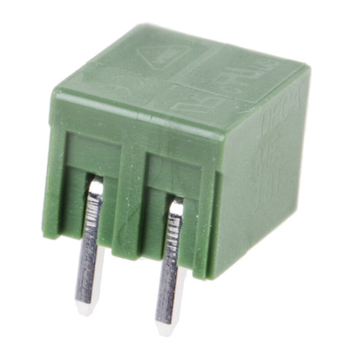 RS PRO 3.81mm Pitch 2 Way Pluggable Terminal Block, Header, Through Hole, Solder Termination
