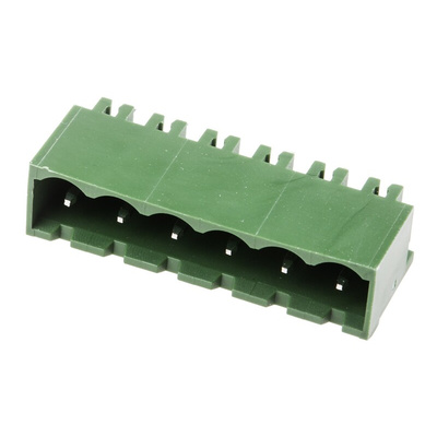 RS PRO 5.08mm Pitch 6 Way Pluggable Terminal Block, Header, Through Hole, Solder Termination