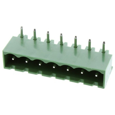 RS PRO 5.08mm Pitch 7 Way Pluggable Terminal Block, Header, Through Hole, Solder Termination