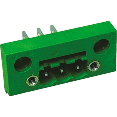 RS PRO 5.08mm Pitch 12 Way Pluggable Terminal Block, Feed Through Header, Through Hole, Screw Termination