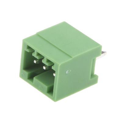 RS PRO 2.5mm Pitch 3 Way Pluggable Terminal Block, Header, Through Hole, Solder Termination