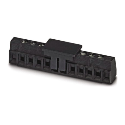 Phoenix Contact MKDS 1/ 7-3.81 SMD BK Series PCB Terminal Block, 7-Contact, 3.81mm Pitch, Screw Termination