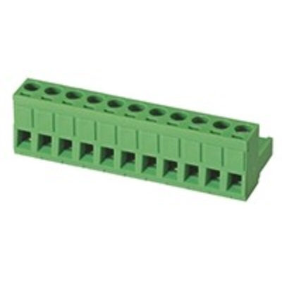 RS PRO 5mm Pitch 11 Way Pluggable Terminal Block, Plug, Through Hole, Screw Termination