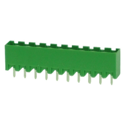 RS PRO 5.0mm Pitch 10 Way Pluggable Terminal Block, Header, Through Hole, Solder Termination