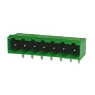 RS PRO 5.0mm Pitch 7 Way Right Angle Pluggable Terminal Block, Header, Through Hole, Solder Termination
