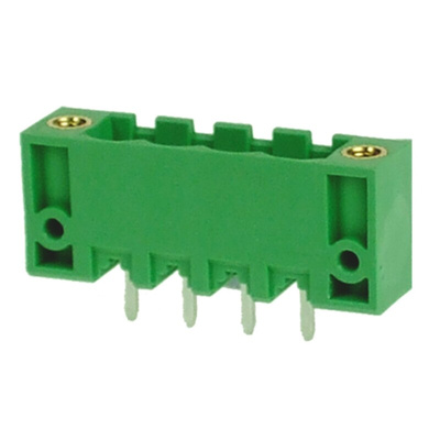 RS PRO 5.0mm Pitch 4 Way Pluggable Terminal Block, Header, Through Hole, Solder Termination