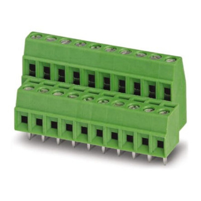 Phoenix Contact SMKDS 1/13-3.5 Series PCB Terminal Block, 13-Contact, 3.5mm Pitch, Through Hole Mount, Screw Termination