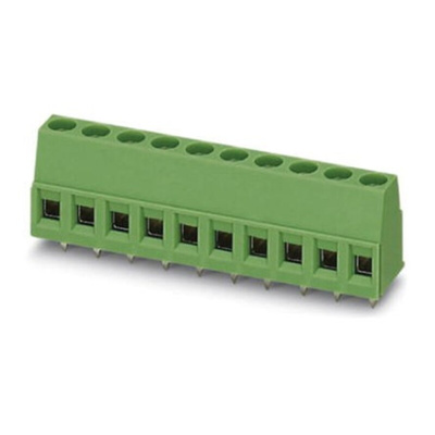 Phoenix Contact SMKDS 1/ 9-3.81 Series PCB Terminal Block, 9-Contact, 3.81mm Pitch, Through Hole Mount, Screw