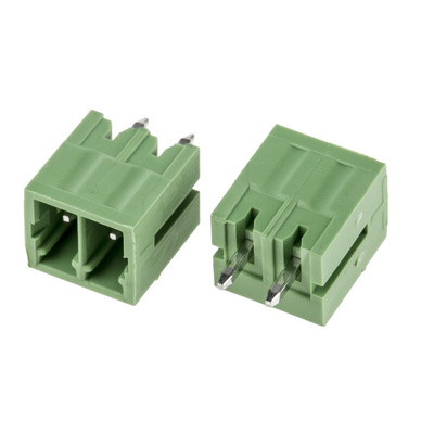 RS PRO 3.5mm Pitch 2 Way Pluggable Terminal Block, Header, Through Hole, Solder Termination