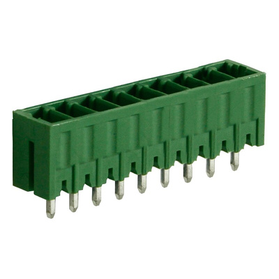 RS PRO 3.5mm Pitch 9 Way Pluggable Terminal Block, Header, Through Hole, Solder Termination