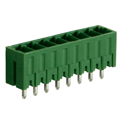 RS PRO 3.5mm Pitch 8 Way Pluggable Terminal Block, Header, Through Hole, Solder Termination
