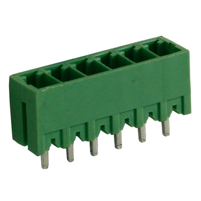 RS PRO 3.81mm Pitch 6 Way Pluggable Terminal Block, Header, Through Hole, Solder Termination