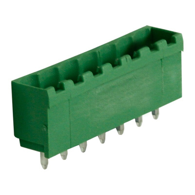 RS PRO 5.08mm Pitch 7 Way Pluggable Terminal Block, Header, Through Hole, Solder Termination