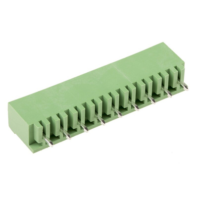 RS PRO 5.08mm Pitch 9 Way Pluggable Terminal Block, Header, Through Hole, Solder Termination