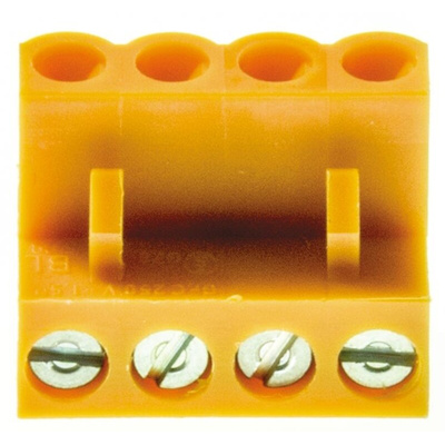 Weidmuller 5.08mm Pitch 4 Way Pluggable Terminal Block, Plug, Cable Mount, Screw Down Termination
