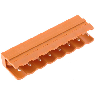 Weidmuller 5.08mm Pitch 8 Way Pluggable Terminal Block, Header, Through Hole, Solder Termination