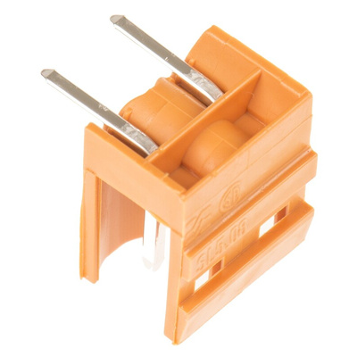 Weidmuller 5.08mm Pitch 2 Way Right Angle Pluggable Terminal Block, Header, Through Hole, Solder Termination