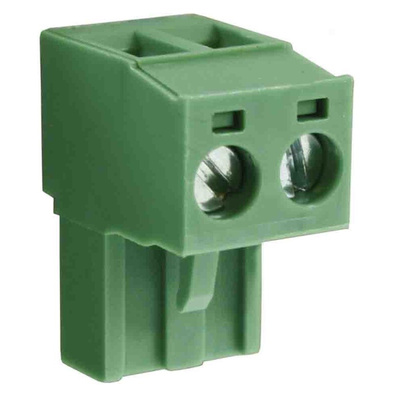 RS PRO 5.08mm Pitch 5 Way Pluggable Terminal Block, Plug, Through Hole, Screw Termination
