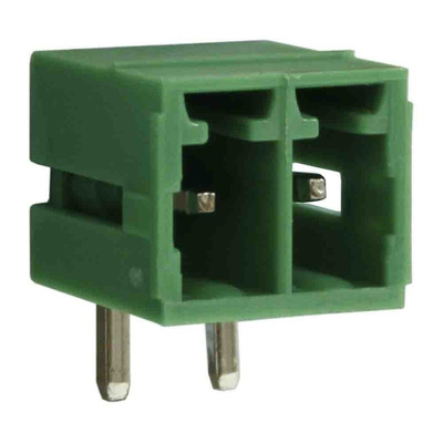 RS PRO 3.5mm Pitch 6 Way Right Angle Pluggable Terminal Block, Header, Through Hole, Screw Termination