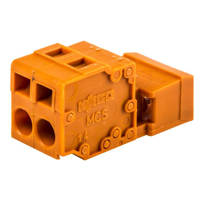 Wago 5.08mm Pitch 2 Way Pluggable Terminal Block, Header, Spring Cage Termination