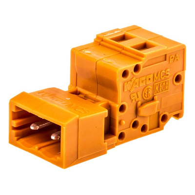 Wago 5.08mm Pitch 2 Way Pluggable Terminal Block, Header, Spring Cage Termination