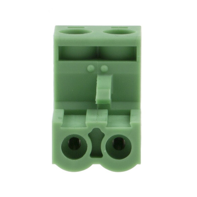 Phoenix Contact 5.08mm Pitch 2 Way Pluggable Terminal Block, Plug, Cable Mount, Screw Termination